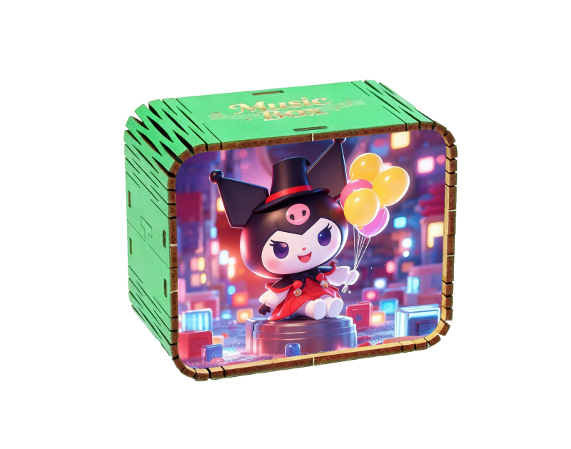 Fából készült zenei doboz városi látványosságokkal, kulturális és kreatív dizájn, utazási emlék (Anyag: Fa; Testreszabás: Nincs; Import: Nem; Ajándék: Nem; IP licenc: Nincs)