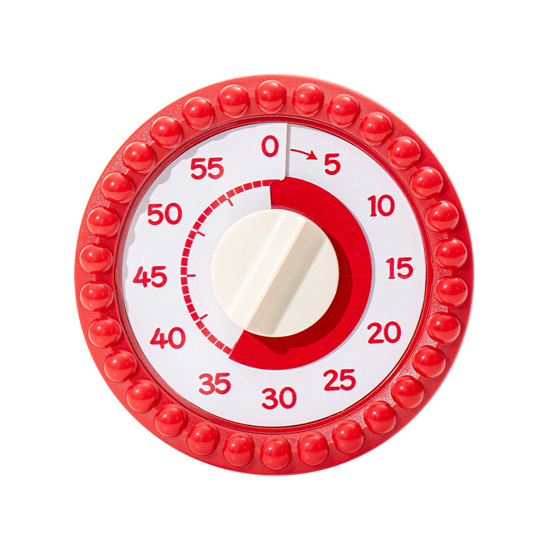 Kuhinjski timer – elektronički pogon, brojčani zaslon, plastično kućište, baterijsko napajanje, okrugli oblik