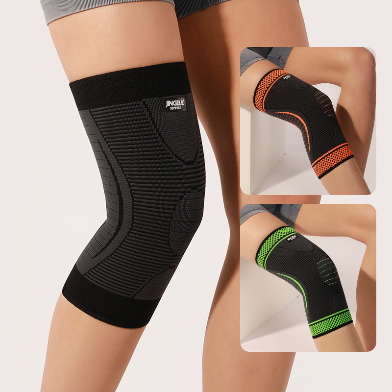 Genunchiere JINGBA pentru sport: Nylon-Spandex, adulți, potrivite pentru baschet, alergare, fotbal, volei