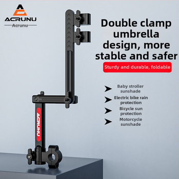 Držiak na slnečník pre elektrické vozidlá — vysúvateľný, skladací a stabilný dizajn; vhodný pre rúrky s vnútorným priemerom 2.5 cm; kompatibilný s elektrickými autami, motocyklami, bicyklami a kočíkmi.