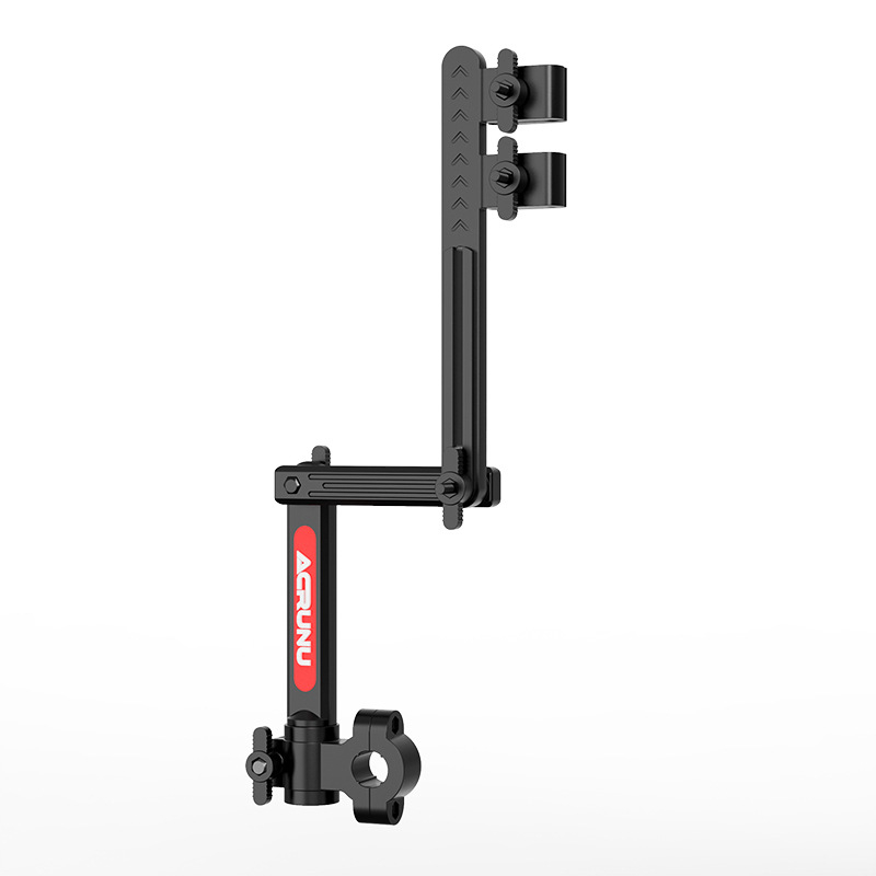 Държач за чадър за електрически превозни средства — прибиращ се и сгъваем, стабилен; подходящ за тръба с вътрешен диаметър 2.5 cm; съвместим с електрически автомобили, мотори, велосипеди и детски колички.