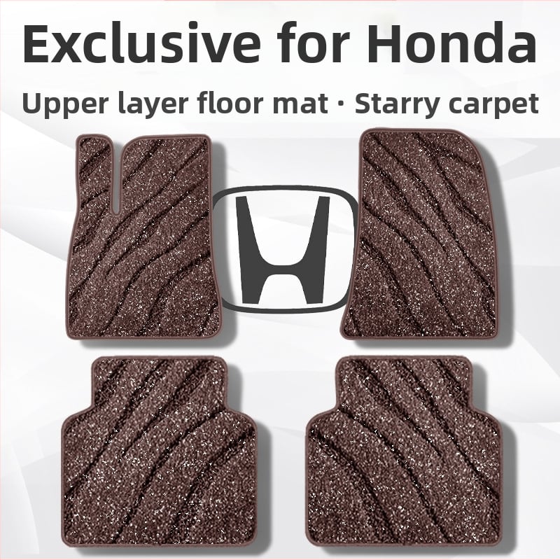 Suede πατάκια δαπέδου αυτοκινήτου για Honda CR-V, Accord, XRV και Civic - χωρίς λογότυπο, προσαρμοσμένη επεξεργασία