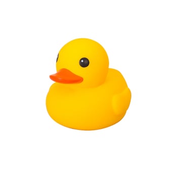 Παιχνίδι νερού από βινύλιο σε σχήμα πάπι – λειτουργία τσίμπημα και φωνής, υλικό βινύλιο, κατάλληλο για 4–6 ετών