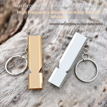 Píšťala pre prežitie na vonkajšie použitie, dvojtrubová, vysokofrekvenčná, hliníková zliatina, prenosná