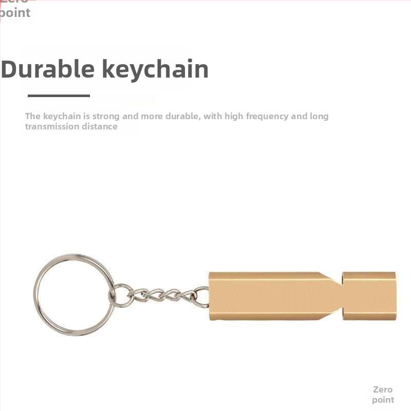 Píšťala pre prežitie na vonkajšie použitie, dvojtrubová, vysokofrekvenčná, hliníková zliatina, prenosná