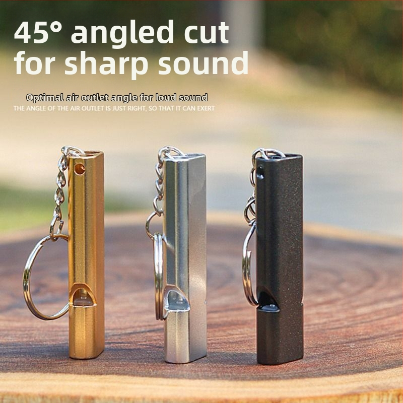 Píšťala pre prežitie na vonkajšie použitie, dvojtrubová, vysokofrekvenčná, hliníková zliatina, prenosná