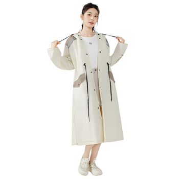 Unisex kišna pončo za odrasle, windbreaker stil, debeli EVA materijal, potpuna zaštita tijela, sve-u-jednom kišna oprema, višekratna upotreba, za planinarenje, vožnju biciklom i putovanja