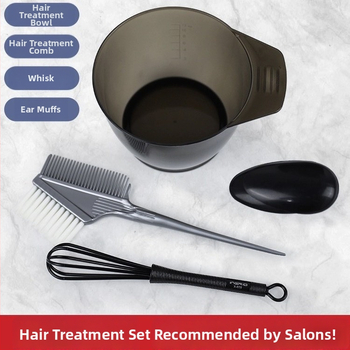 Σετ εργαλείων βαφής μαλλιών για οικιακή χρήση: Δοχείο ανάμειξης για μόνιμη βαφή, ποδιά ώμου μιας χρήσης, μαλακή βούρτσα μαλλιών, προστατευτικά αυτιών, βούρτσα βαφής