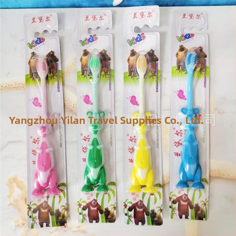 Eleanor Παιδική οδοντόβουρτσα μίας χρήσης με μαλακές τρίχες, πλαστική, μίνι σχέδιο καρτούν, δυνατότητα εκτύπωσης λογότυπου