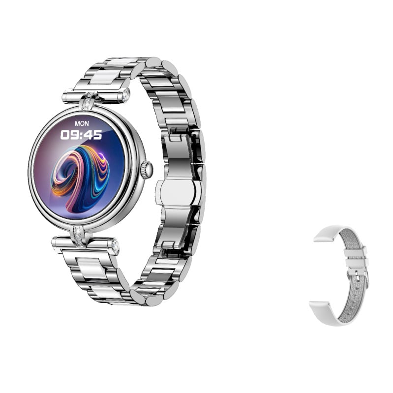 Ceas inteligent pentru femei cu afișaj IPS, monitorizare ritm cardiac, oxigen din sânge, monitorizarea somnului, rezistent la apă