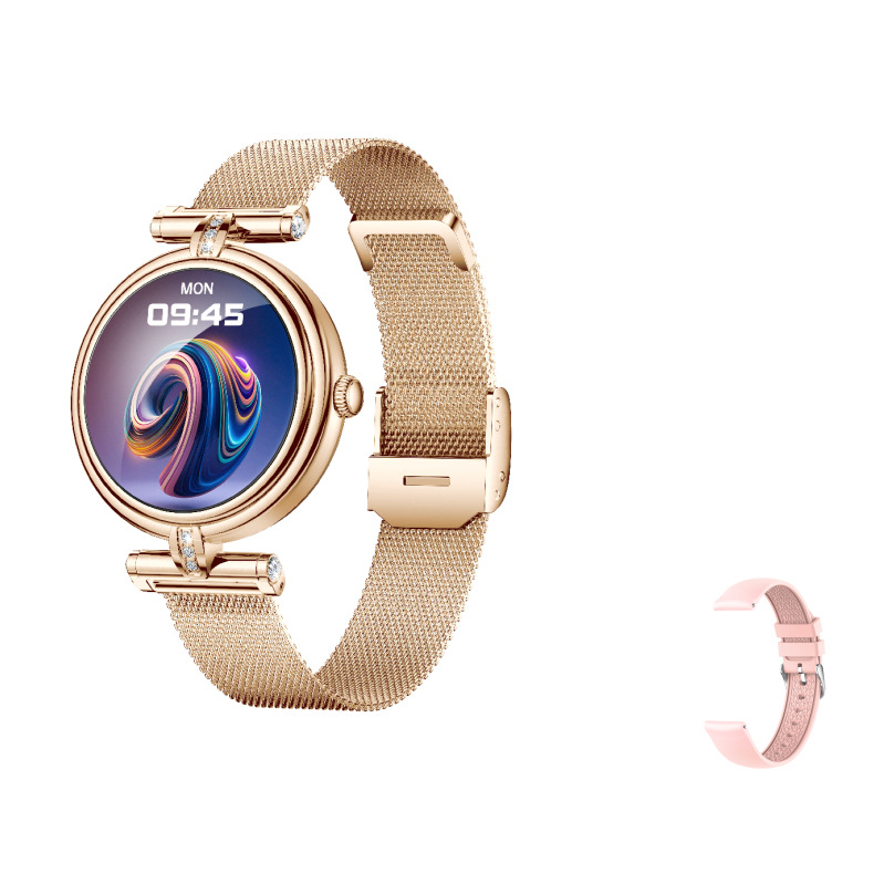 Ceas inteligent pentru femei cu afișaj IPS, monitorizare ritm cardiac, oxigen din sânge, monitorizarea somnului, rezistent la apă