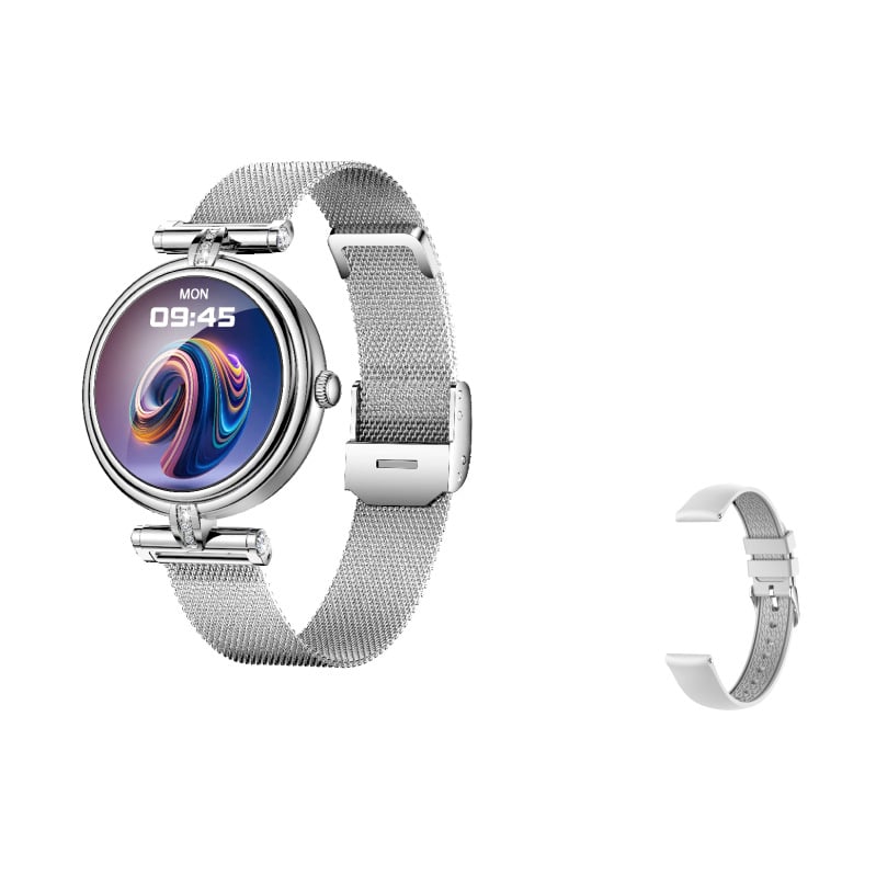 Ceas inteligent pentru femei cu afișaj IPS, monitorizare ritm cardiac, oxigen din sânge, monitorizarea somnului, rezistent la apă