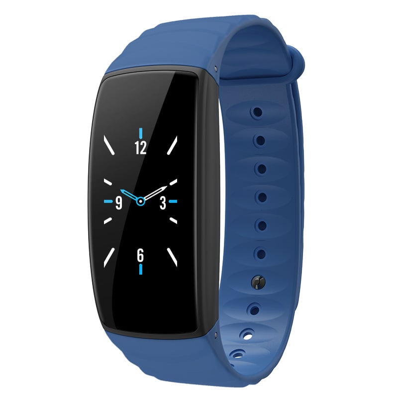 Pametni narukvica s upozorenjima vremena, alarmom, Bluetoothom, brojačem koraka, Android-kompatibilna, TPU remen, trajanje baterije 7–14 dana