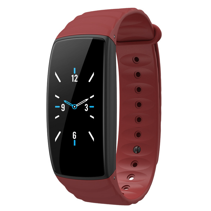 Pametni narukvica s upozorenjima vremena, alarmom, Bluetoothom, brojačem koraka, Android-kompatibilna, TPU remen, trajanje baterije 7–14 dana