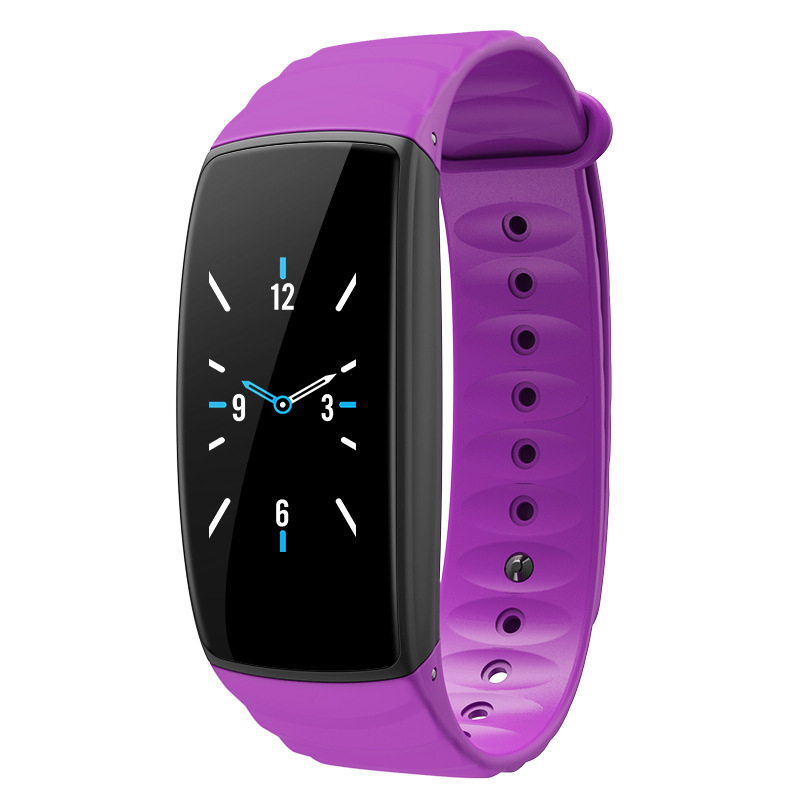 Pametni narukvica s upozorenjima vremena, alarmom, Bluetoothom, brojačem koraka, Android-kompatibilna, TPU remen, trajanje baterije 7–14 dana