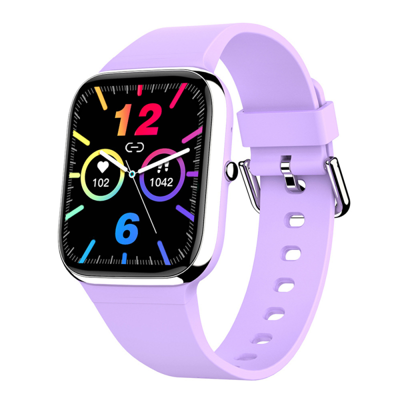 Himacom pametni sat s HD velikim zaslonom, praćenje SpO2, cijelodnevno praćenje sna i glazbene obavijesti za poslovnu upotrebu (Android kompatibilan; trajanje baterije ispod 7 dana; kućište od aluminijske legure; silikonska narukvica; sportski dizajn)