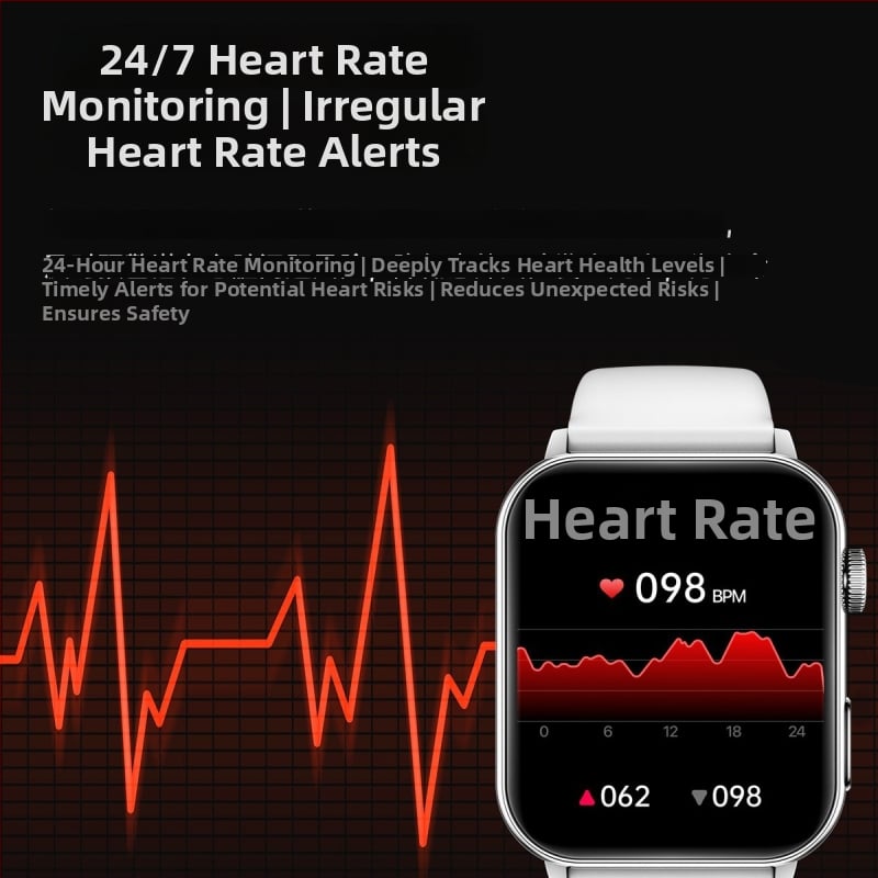 Multifunkcionalni Bluetooth sportski sat s NFC plaćanjem, mjerenje glukoze u krvi, praćenje otkucaja srca i SpO2, 50 m vodootporan