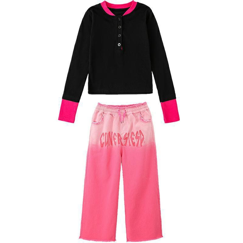 Dječji kostim za jazz ples, A132, Cool Trendy stil, Spandex materijal, za uzrast 3–8 godina