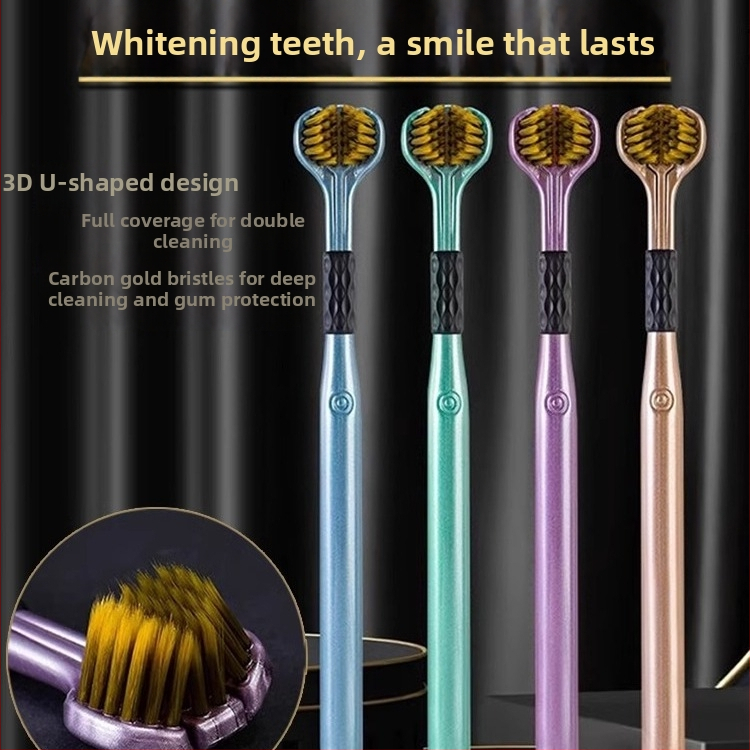 Οδοντόβουρτσα τριών πλευρών με μαλακές τρίχες για ενήλικες, τρισδιάστατος καθαρισμός χωρίς νεκρές γωνίες, μοντέλο 029, οικιακή χρήση