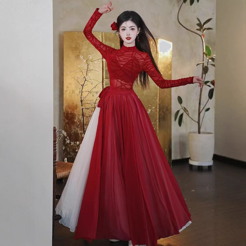 Kostim za folklorni ples s Chenille tkaninom, mješavina spandexa i poliestera, unisex