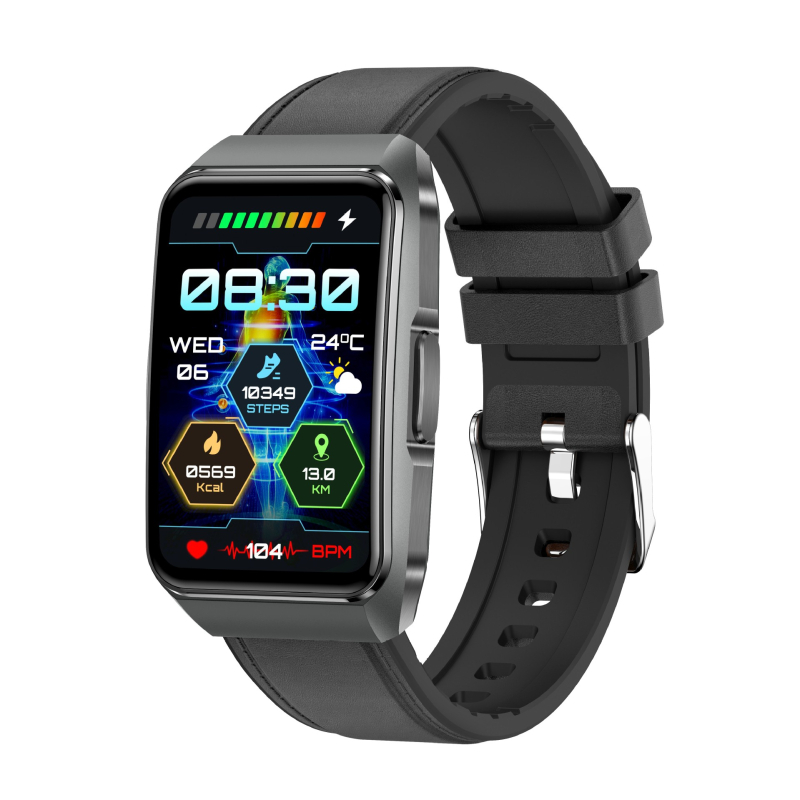 Pametni sat s mjerenjem srčanog ritma, zasićenja kisikom u krvi, krvnog tlaka, praćenja sna i brojača koraka (trajanje baterije 7–14 dana)