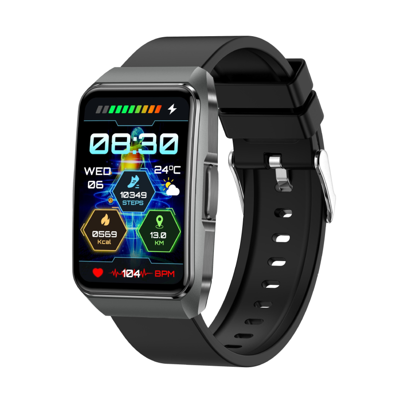 Pametni sat s mjerenjem srčanog ritma, zasićenja kisikom u krvi, krvnog tlaka, praćenja sna i brojača koraka (trajanje baterije 7–14 dana)