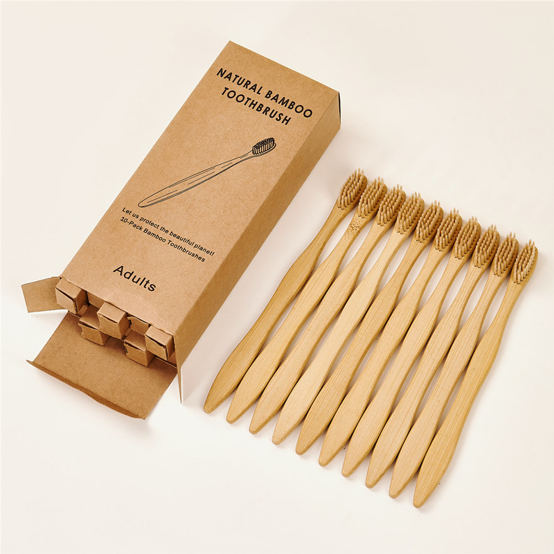 Οδοντόβουρτσα μπαμπού για ενήλικες, εκτύπωση λογοτύπου και δυνατότητα προσαρμογής, υλικό: μπαμπού (Υλικό: μπαμπού; Ισχύει για: ενήλικες; Εκτύπωση λογοτύπου; Διαθεσιμότητα προσαρμογής)