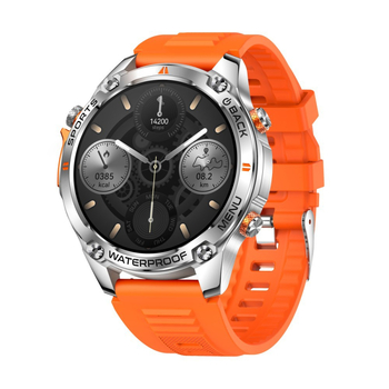 G100 ceas smartwatch pentru exterior cu GPS dual-frecvență, ecran AMOLED, curea din oțel inoxidabil, autonomie 7–14 zile, apeluri Bluetooth