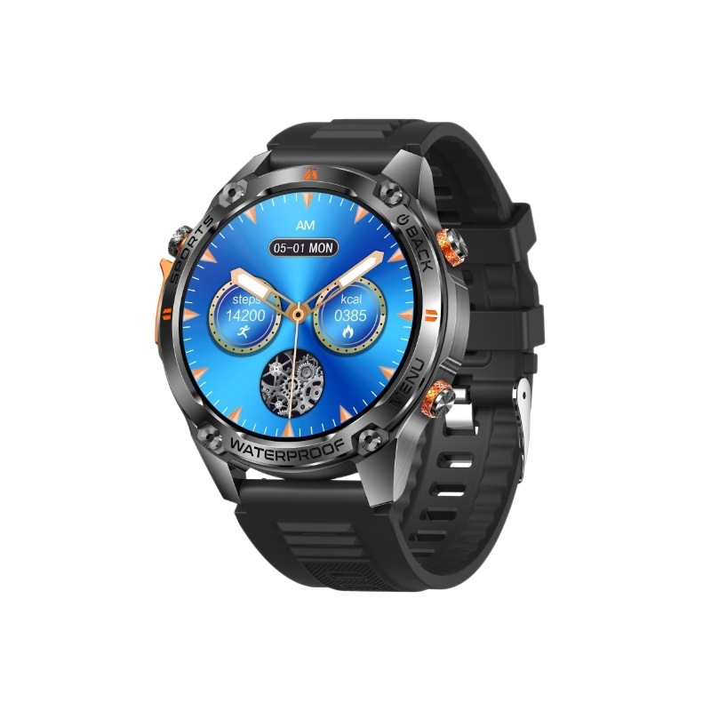 G100 ceas smartwatch pentru exterior cu GPS dual-frecvență, ecran AMOLED, curea din oțel inoxidabil, autonomie 7–14 zile, apeluri Bluetooth