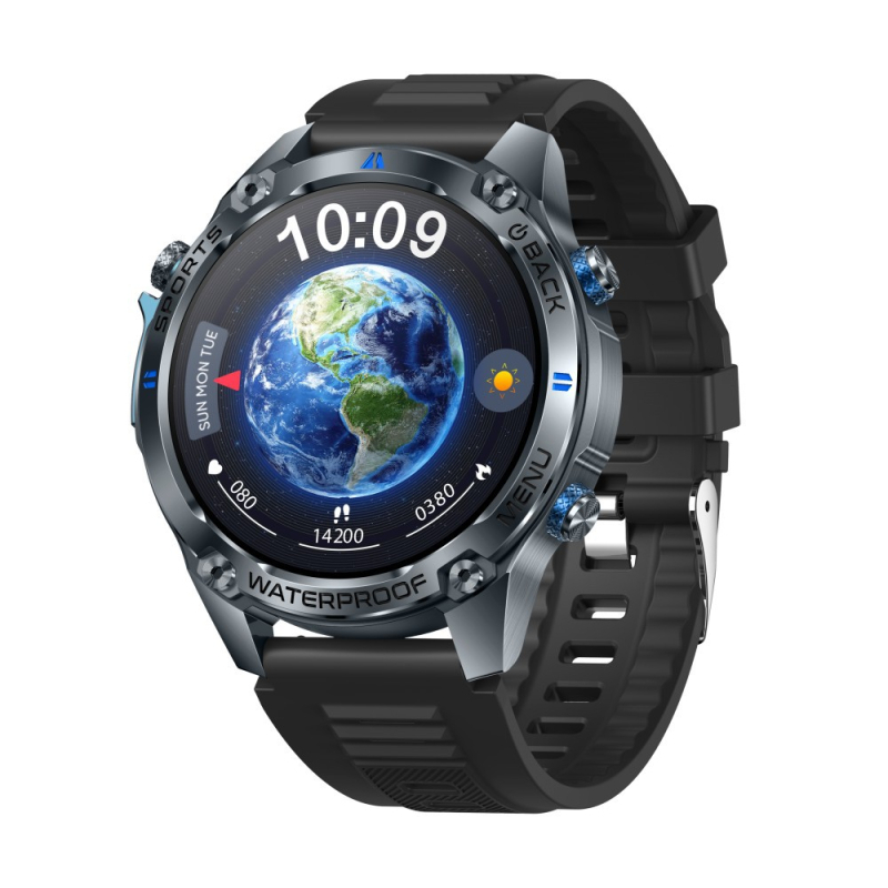G100 ceas smartwatch pentru exterior cu GPS dual-frecvență, ecran AMOLED, curea din oțel inoxidabil, autonomie 7–14 zile, apeluri Bluetooth