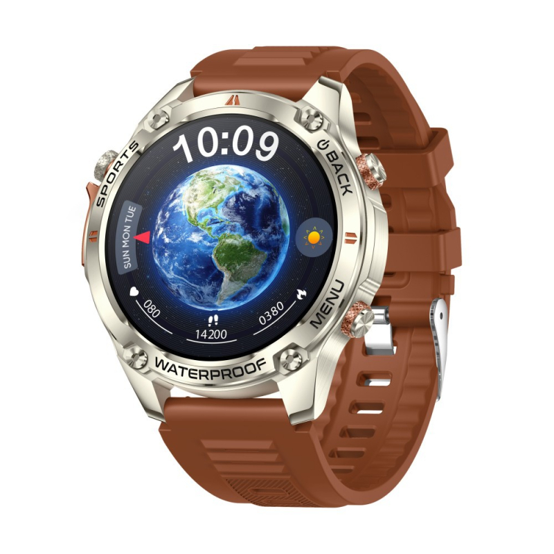G100 ceas smartwatch pentru exterior cu GPS dual-frecvență, ecran AMOLED, curea din oțel inoxidabil, autonomie 7–14 zile, apeluri Bluetooth