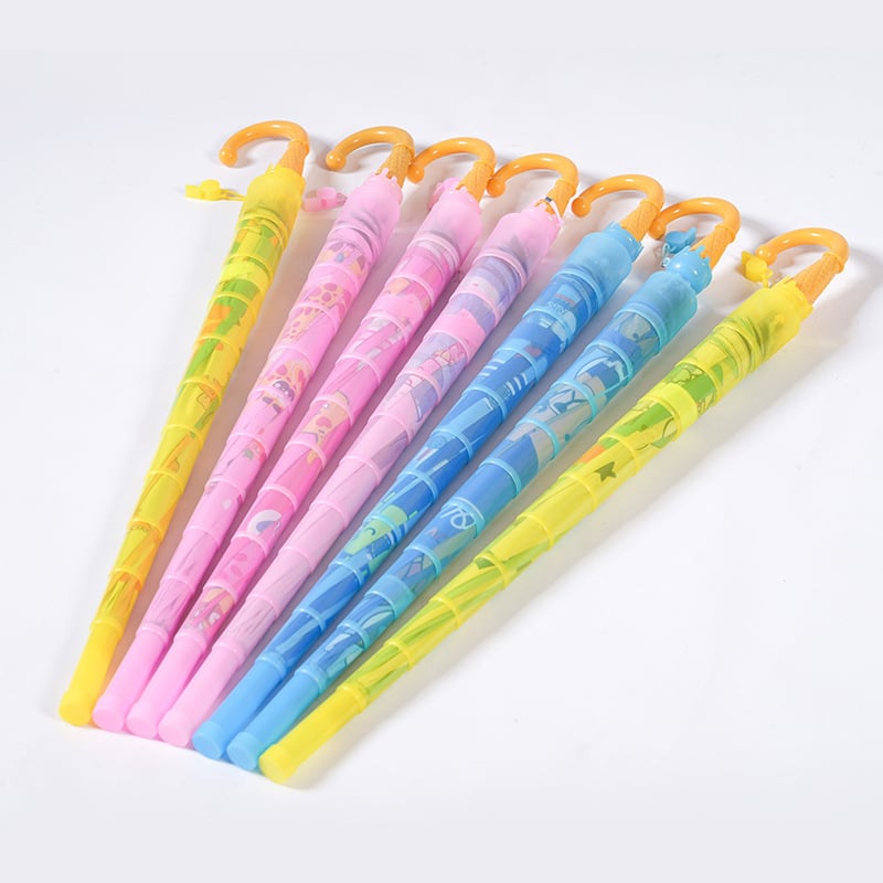 Παιδική ομπρέλα με μακριά λαβή, 8 ακτίνες, μεταλλικός σωλήνας από σίδηρο, ύφασμα από βινύλιο 190T, αυτόματο άνοιγμα, δυνατότητα εκτύπωσης λογοτύπου.