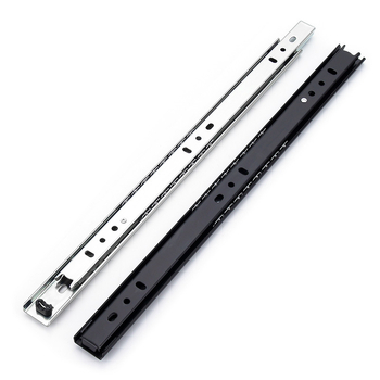 Dvostruka klizna vodilica za namještaj | čelik, elektroforezni završetak, model YF2710, stil lagani luksuz, prilagodljiva obrada