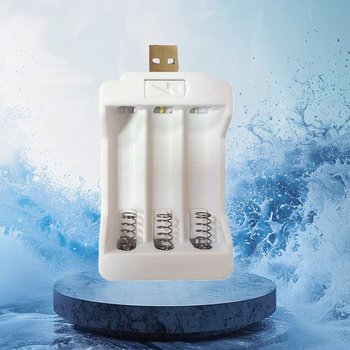 Linxin USB töltő AA/AAA Ni-Cd/Ni-MH akkukhoz, 2/3/4-es slotos, bemenet AC100-240V, kimenet DC 1.2V 0.21A