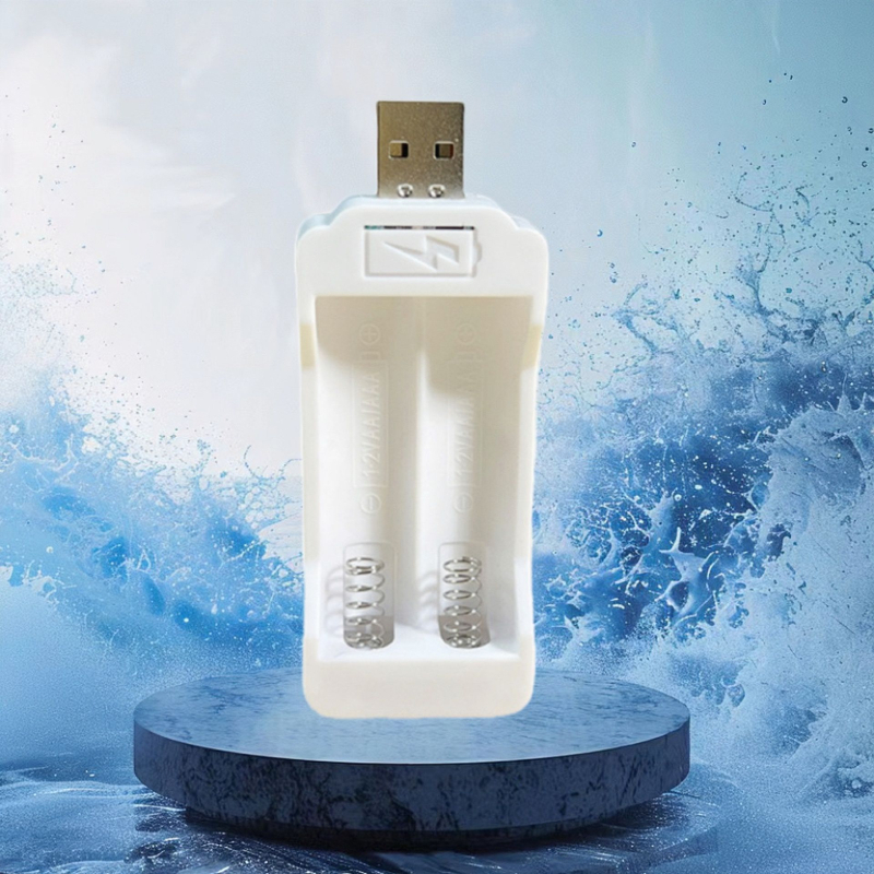 Linxin USB töltő AA/AAA Ni-Cd/Ni-MH akkukhoz, 2/3/4-es slotos, bemenet AC100-240V, kimenet DC 1.2V 0.21A