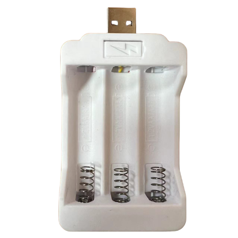 Linxin USB töltő AA/AAA Ni-Cd/Ni-MH akkukhoz, 2/3/4-es slotos, bemenet AC100-240V, kimenet DC 1.2V 0.21A