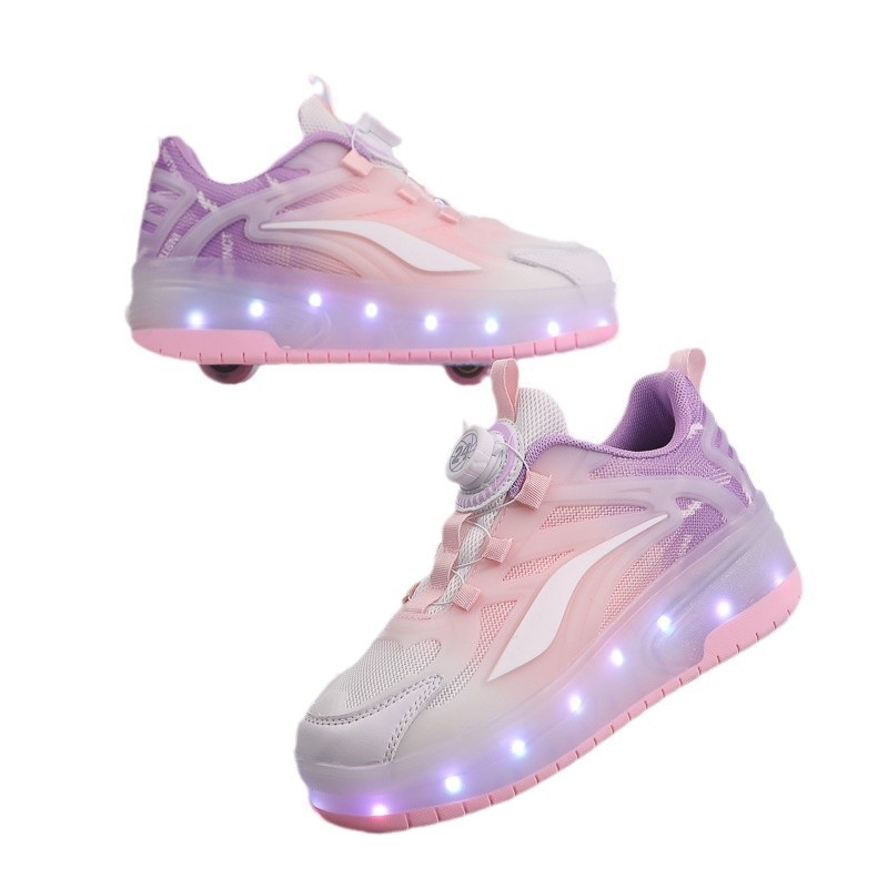 Heelys παπούτσια με δύο τροχούς και φωτισμό για παιδιά – μοντέλο 009, PU τροχοί, unisex