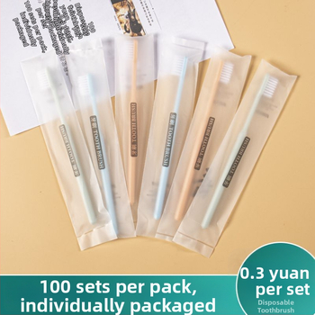 Μίας χρήσης οδοντόβουρτσας σετ για ξενοδοχεία με μαλακές τρίχες; υλικό πλαστικό; μη βιοδιασπώμενο; διάρκεια ζωής 12 μηνών