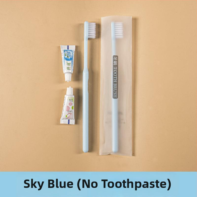 Μίας χρήσης οδοντόβουρτσας σετ για ξενοδοχεία με μαλακές τρίχες; υλικό πλαστικό; μη βιοδιασπώμενο; διάρκεια ζωής 12 μηνών