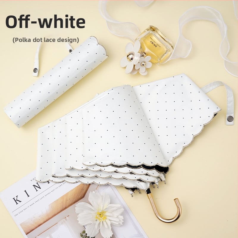 Ομπρέλα — τριών τμημάτων, ultra-light, φορητή, με καμπύλο γάντζο, για ήλιο και βροχή, χειροκίνητο άνοιγμα; ύφασμα: bumping cloth; ράβδοι: κράμα; λαβή: κράμα; αριθμός ραβδων: 6