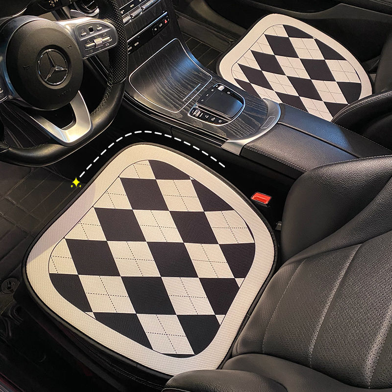 Auto jastuk za sjedenje automobila – sve sezone, prozračan, plosnat vintage stil, punilo od svilenih vlakana, površina od lana