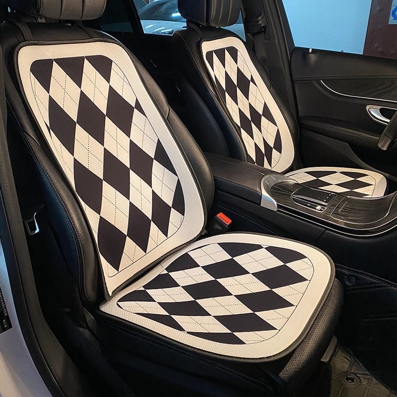 Auto jastuk za sjedenje automobila – sve sezone, prozračan, plosnat vintage stil, punilo od svilenih vlakana, površina od lana