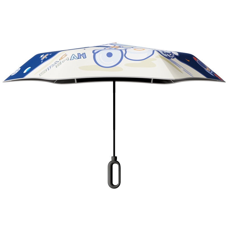 Παιδικό ομπρελάκι με 6 βέργες, καρτούν σχέδιο, στρογγυλεμένη ασφαλής άκρη, ύφασμα 190T Impact, ίνες ράβδων, ατσάλινος σωλήνας, χειροκίνητο άνοιγμα/κλείσιμο