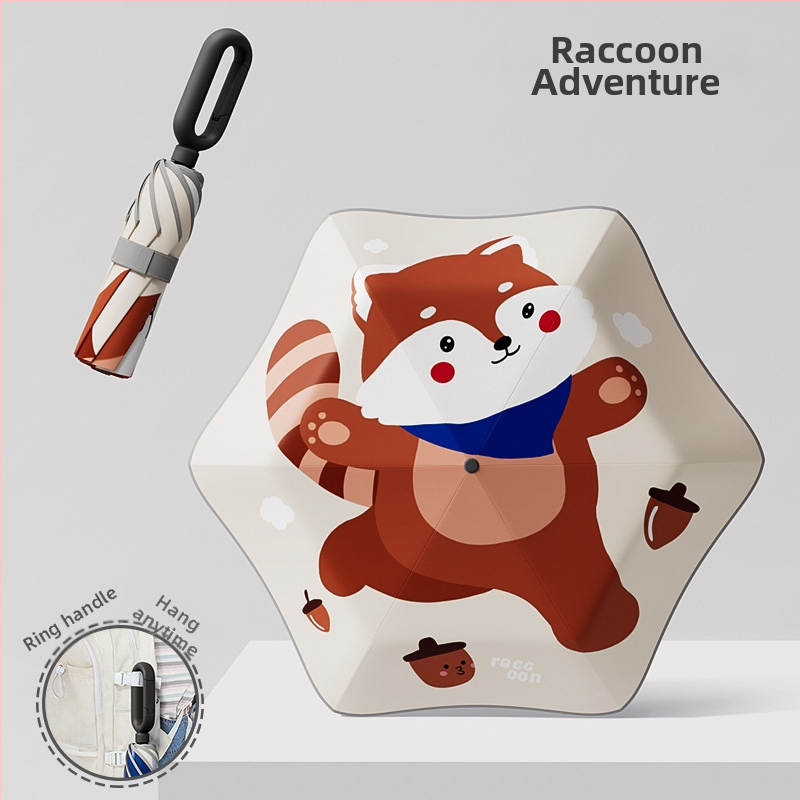 Παιδικό ομπρελάκι με 6 βέργες, καρτούν σχέδιο, στρογγυλεμένη ασφαλής άκρη, ύφασμα 190T Impact, ίνες ράβδων, ατσάλινος σωλήνας, χειροκίνητο άνοιγμα/κλείσιμο