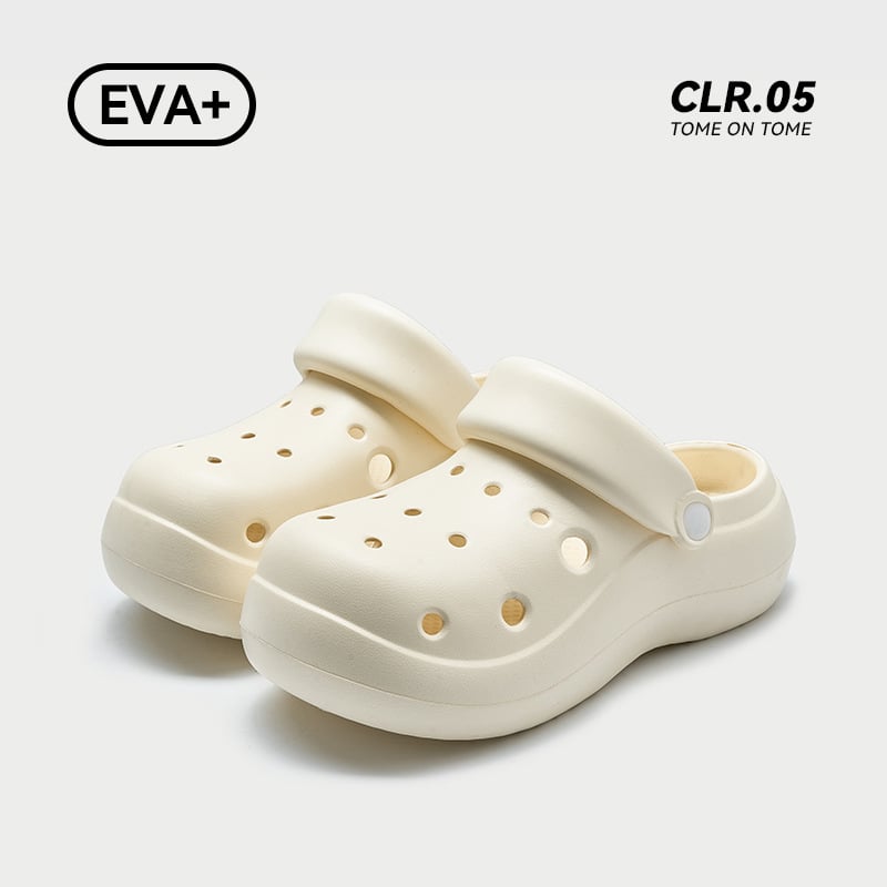 Ženske EVA papuče - prozračne, protuklizna potplat nad 3,5 cm, EVA gornji dio, Designer serija