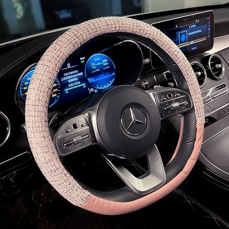 Auto jastuk za sjedalo, prozračni ljetni lan, univerzalno za četiri sezone, jednoplošni dizajn, površina Ice Silk, punilo od svilenih vlakana, ventilacija