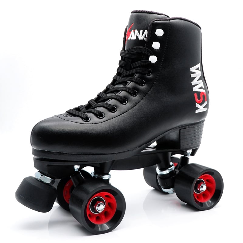 Moment kolieskové korčule: mikrovláknová kožená vrchná časť, dvojradové PU kolieska, gumová podrážka