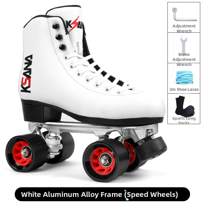 Moment kolieskové korčule: mikrovláknová kožená vrchná časť, dvojradové PU kolieska, gumová podrážka