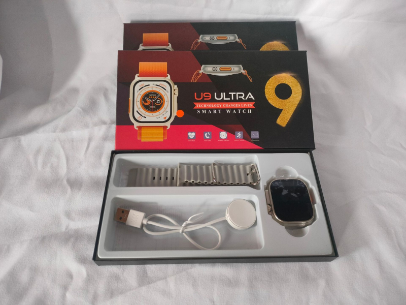 U9 Ultra Smartwatch – Sledovanie srdcového tepu, Meranie krvného tlaku, Sledovanie spánku, Meranie kyslíka v krvi, AMOLED displej