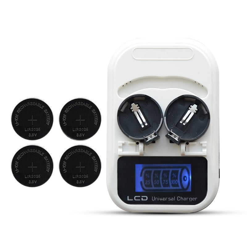 Punjač LIR2032 za tipkaste ćelije s LCD zaslonom, DC 4.2V, 300mAh, RoHS, ulaz 100-240V AC